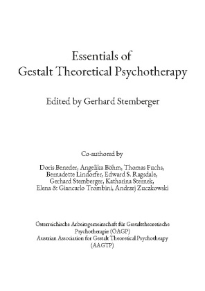 Essentials of Gestalt Theoretical Psychotherapy 