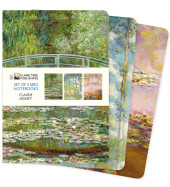 Dreier Set Mittelformat-Notizbücher: Claude Monet