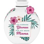 Vase Motiv Blumen Mama