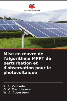 Mise en oeuvre de l'algorithme MPPT de perturbation et d'observation pour le photovoltaïque 