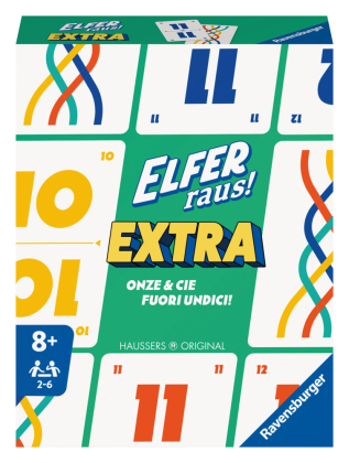 Ravensburger 20946 - Elfer raus! Extra, Kartenspiel für 2-6 Spieler, Klassiker ab 8 Jahren, Extra Edition