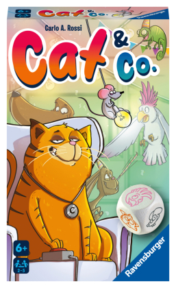 Ravensburger 20964- Cat & Co. - Würfel-Merkspiel, Spiel für Kinder ab 6 Jahren - Gesellschaftspiel geeignet für 2-5 Spie