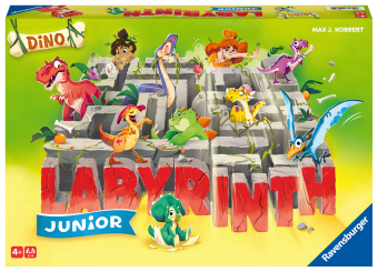 Ravensburger® 20980 - Dino Junior Labyrinth - Familienklassiker für die Kleinen, Spiel für Kinder ab 4 Jahren - Gesellsc