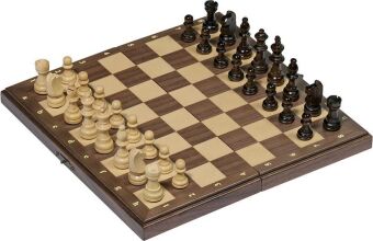 Magnetisches Schachspiel in Holzklappkassette (Spiel)
