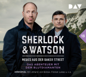 Sherlock & Watson - Neues aus der Baker Street: Das Abenteuer mit dem Blutdiamanten (Fall 13), 2 Audio-CD