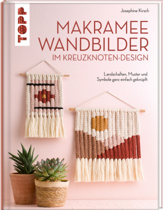 Makramee Wandbilder im Kreuzknoten-Design 