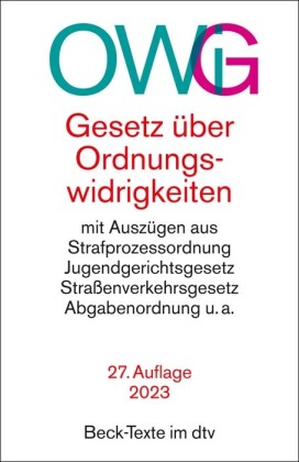 Gesetz über Ordnungswidrigkeiten OWiG