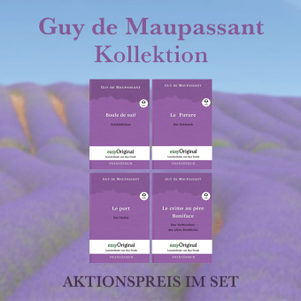 Guy de Maupassant Kollektion (mit kostenlosem Audio-Download-Link), 4 Teile 