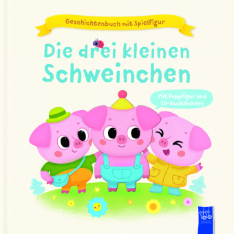 Geschichtenbuch mit Spielfigur - Die drei kleinen Schweinchen 