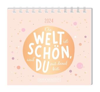 Mini-Kalender 2024 Die Welt ist schön  ISBN 978-3-9863603-4-4 