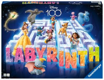 Ravensburger 27460 - Disney 100 Labyrinth - Der Familienspiel-Klassiker für 2-4 Spieler ab 7 Jahren mit den beliebtesten