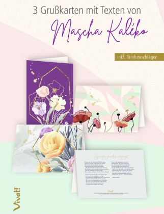 3er-Set Grußkarten »Mascha Kaléko«