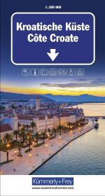 Kroatische Küste Strassenkarte 1:200 000