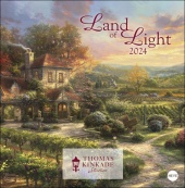 Land of Light Broschurkalender 2024. Kunstvoller Wandkalender mit idyllischen Gemälden. Einzigartiger Kunstkalender mit