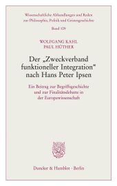 Der »Zweckverband funktioneller Integration« nach Hans Peter Ipsen.
