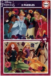 EDUCA - Disney Princess 2x48 Teile Puzzle