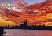 Köln 2024 Bildkalender A3 quer, spiralgebunden