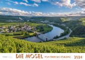 Mosel von Trier bis Koblenz 2024 Bildkalender A4 quer, spiralgebunden