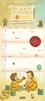 Die kleine Hummel Bommel Familienkalender 2024 - Familienplaner mit 5 Spalten - Format 22 x 49,5 cm - Von Britta Sabbag