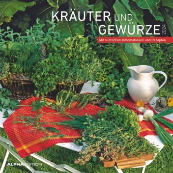 Kräuter & Gewürze 2024 - Broschürenkalender 30x30 cm (30x60 geöffnet