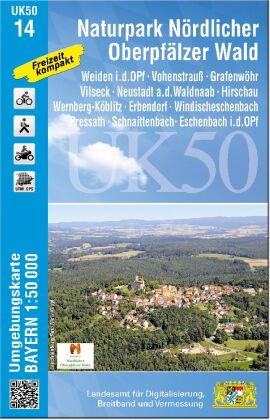 UK50-14 Naturpark Nördlicher Oberpfälzer Wald 