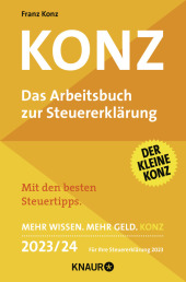 Konz, Das Arbeitsbuch zur Steuererklärung 2023/24