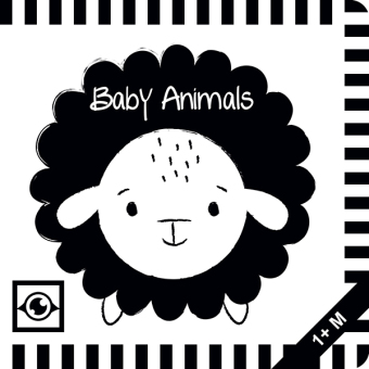 Baby Animals: Kontrastbuch für Babys mit Öffnungen · kontrastreiche Bilder angepasst an Babyaugen · Schwarz Weiß Buch fü