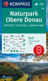 KOMPASS Wanderkarte 781 Naturpark Obere Donau - Albstadt - Tuttlingen - Sigmaringen 1:50.000