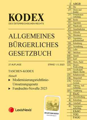 Taschen-Kodex ABGB 2023 - inkl. App