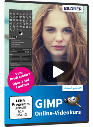 GIMP Online-Videokurs, m. 1 Online-Zugang