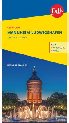 Falk Cityplan Mannheim-Ludwigshafen 1:22.500
