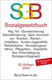 Sozialgesetzbuch mit Sozialgerichtsgesetz SGB