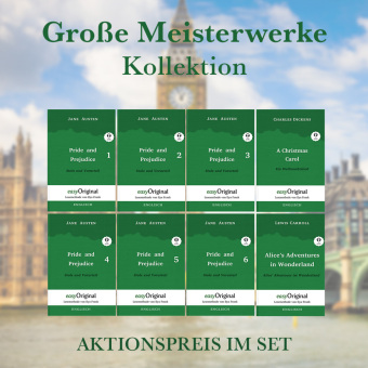 Große Meisterwerke Kollektion Softcover (Bücher + 8 MP3 Audio-CDs) - Lesemethode von Ilya Frank - Zweisprachige Ausgabe