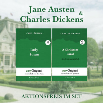Jane Austen & Charles Dickens Hardcover (Bücher + 2 MP3 Audio-CDs) - Lesemethode von Ilya Frank, m. 2 Audio-CD, m. 2 Aud