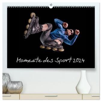 Momente des Sport (hochwertiger Premium Wandkalender 2024 DIN A2 quer), Kunstdruck in Hochglanz 
