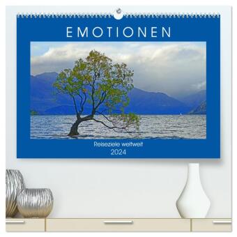 EMOTIONEN Reiseziele weltweit (hochwertiger Premium Wandkalender 2024 DIN A2 quer), Kunstdruck in Hochglanz 
