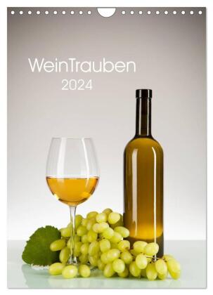 WeinTrauben 2024 (Wandkalender 2024 DIN A4 hoch), CALVENDO Monatskalender 