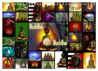 Buddha (Wandkalender 2024 DIN A4 quer), CALVENDO Monatskalender 