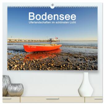 Bodensee - Uferlandschaften im schönsten Licht 2024 (hochwertiger Premium Wandkalender 2024 DIN A2 quer), Kunstdruck in 
