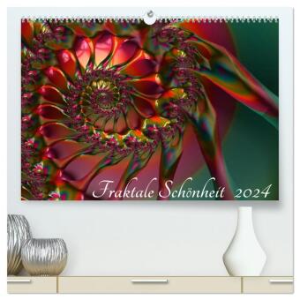 Fraktale Schönheit 2024 (hochwertiger Premium Wandkalender 2024 DIN A2 quer), Kunstdruck in Hochglanz 