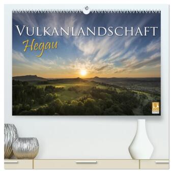 Vulkanlandschaft Hegau 2024 (hochwertiger Premium Wandkalender 2024 DIN A2 quer), Kunstdruck in Hochglanz 