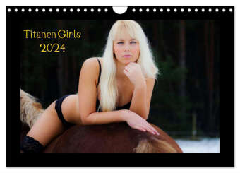 Titanen Girls 2024 - erotische Frauen und starke Pferde (Wandkalender 2024  DIN A4 quer), CALVENDO Monatskalender von MCS, ISBN 978-3-675-90092-9