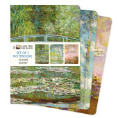 Dreier Set DIN-A5-Format-Notizbücher: Claude Monet