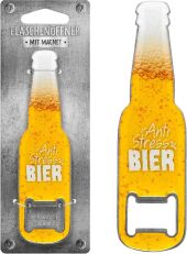 Flaschenöffner Motiv Anti-Stress Bier
