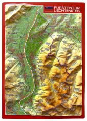 Fürstentum Liechtenstein, Reliefpostkarte