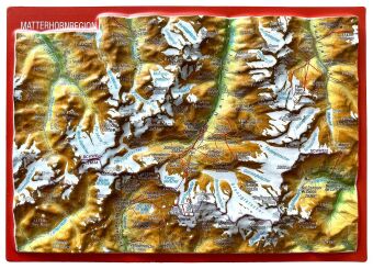 Matterhornregion, Reliefpostkarte