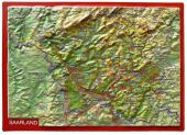Saarland, Reliefpostkarte