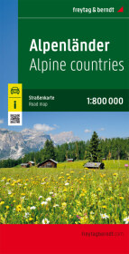 Alpenländer, Straßenkarte 1:800.000, freytag & berndt