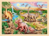 Einlegepuzzle Dinosaurierwanderung