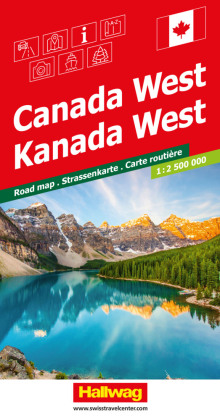 Hallwag Strassenkarte Kanada West 1:2,5 Mio.